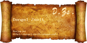Dengel Zsolt névjegykártya